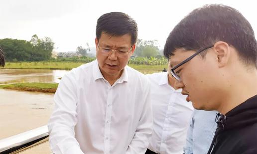 罗晓勤到华南装备园督导强降雨防御工作